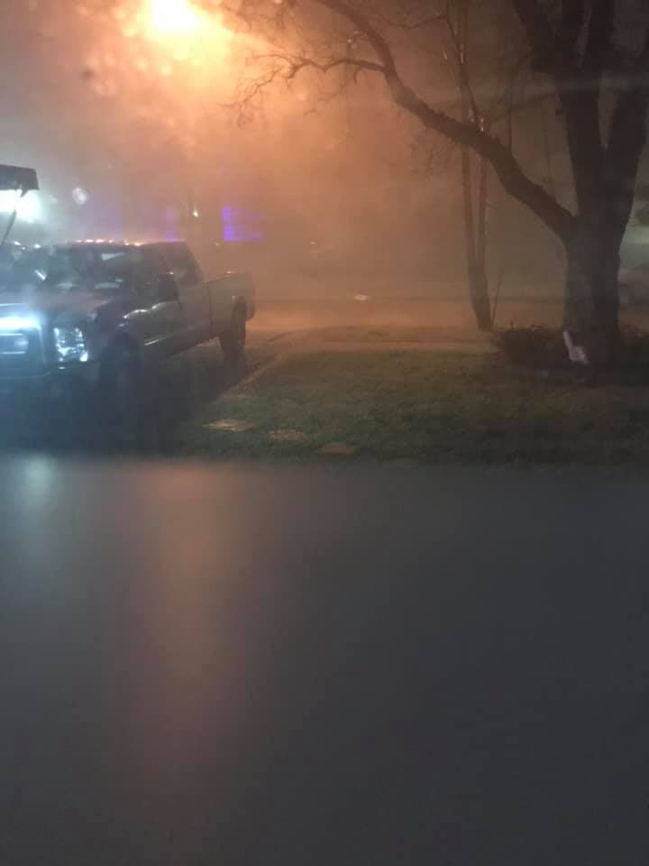 Lluvia en una zona de Dallas por el paso de la tormenta el miércoles 13 de marzo de 2019.