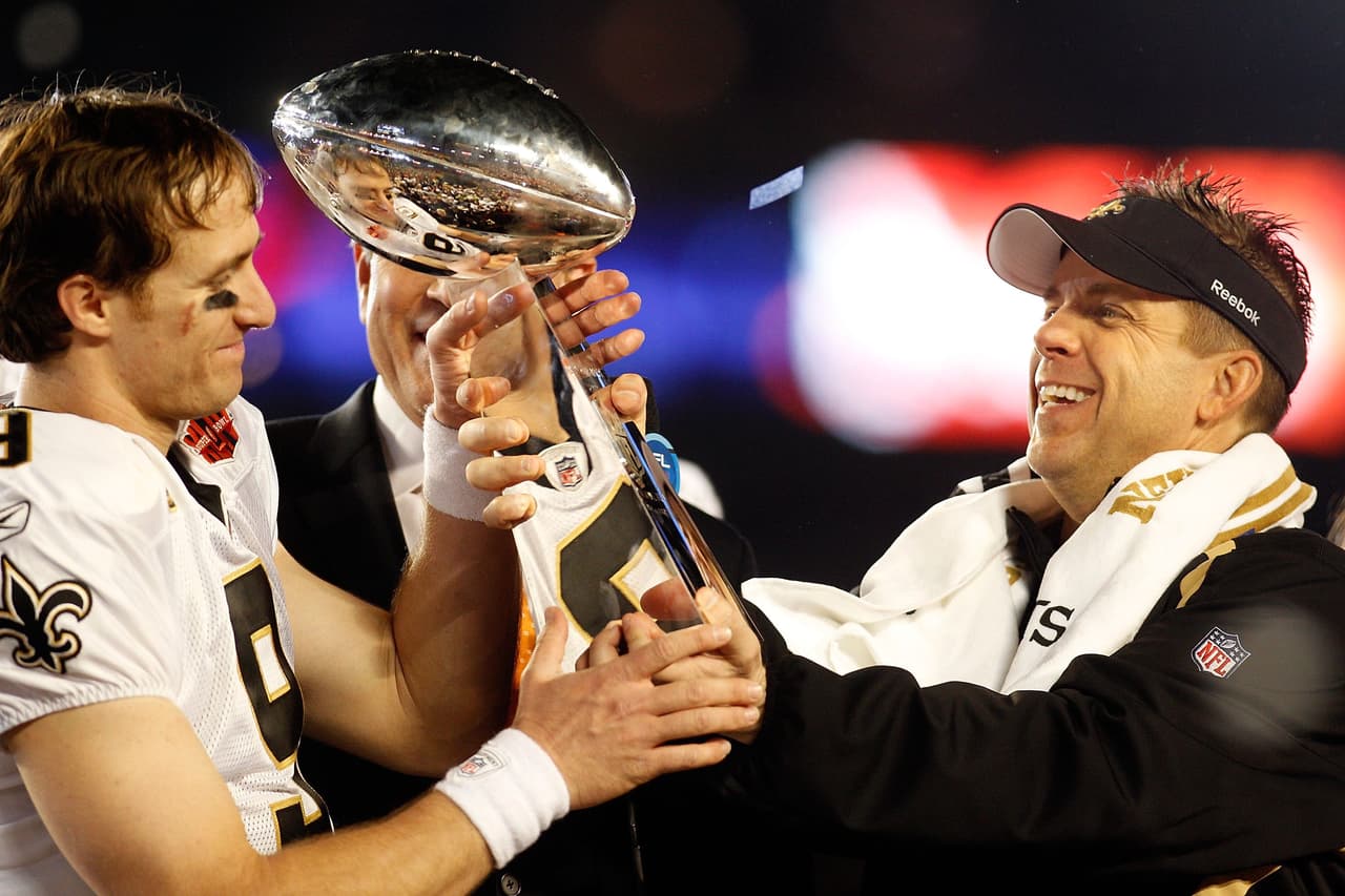 <b>Drew Brees</b>: Seleccionado en la 2ª ronda del Draft de 2001 por los entonces San Diego Chargers y campeón con los New Orleans Saints en 2009.