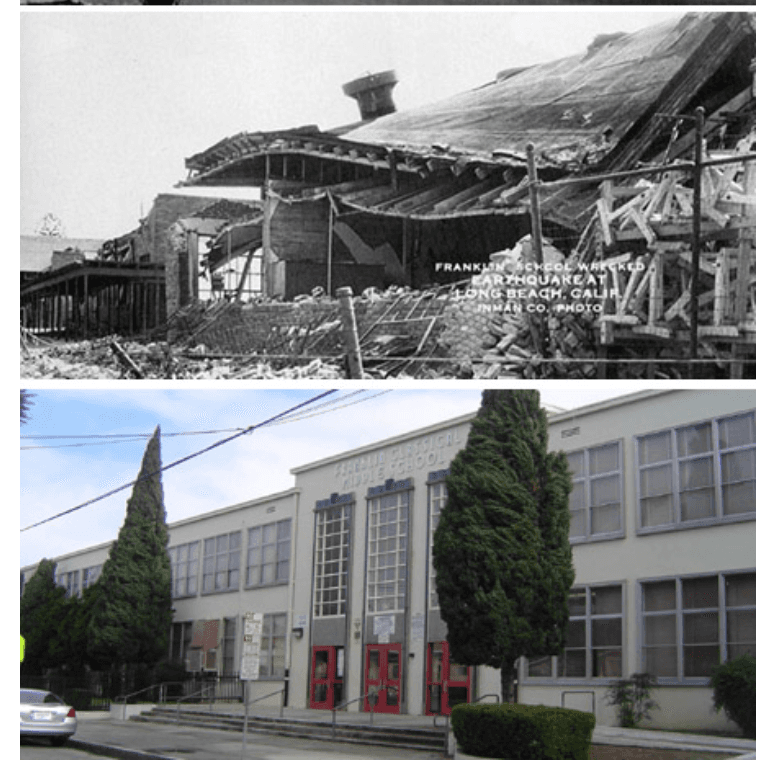 Jones se refería al
<a href="https://www.conservation.ca.gov/cgs/earthquakes/long-beach" target="_blank">terremoto de magnitud 6.4 que ocurrió en la ciudad de Long Beach en 1933</a>, el cual dejó grandes daños estructurales y pérdidas valoradas en 50 millones de dólares.