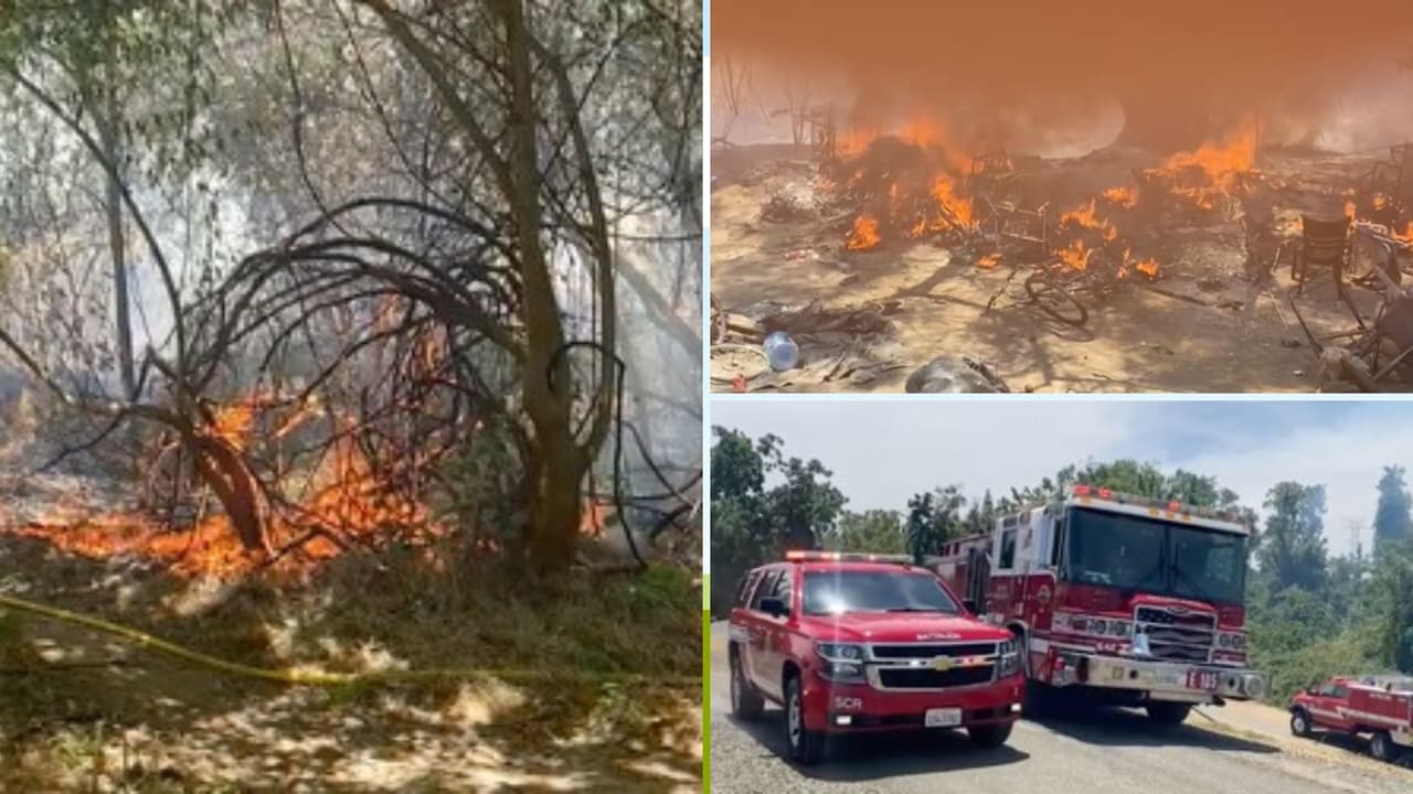 Incendio avanza en American River Bike y se extiende cerca de Cal Expo