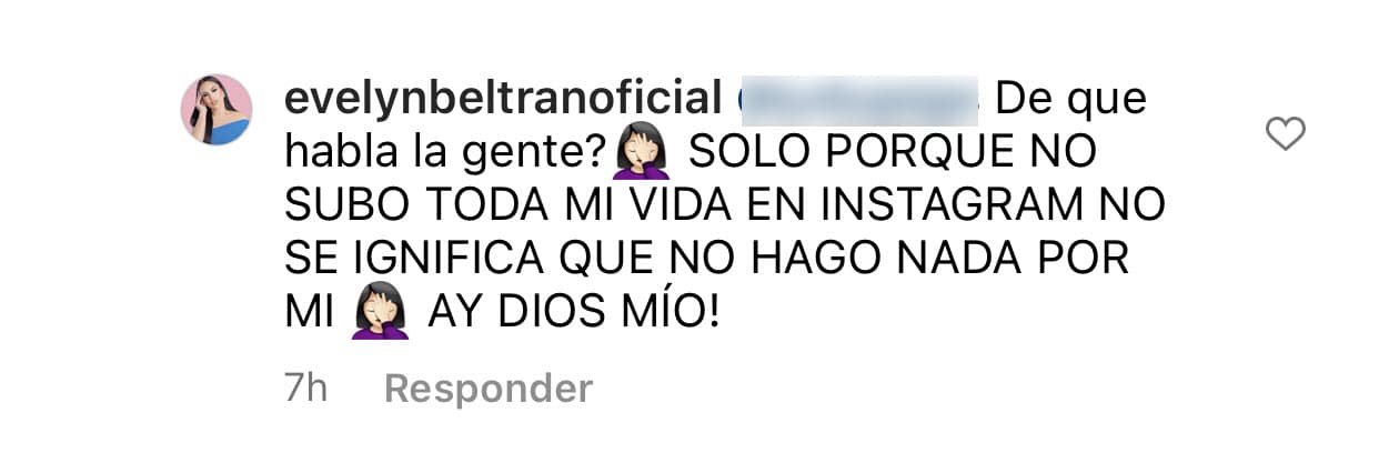 "¿De qué habla la gente?", cuestionó y explicó que "solo porque
<b>no subo toda mi vida en Instagram</b>, no significa que no hago nada".
<br>