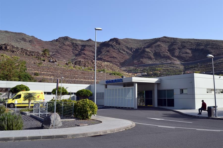 Imagen del Hospital de La Gomera, donde se encuentran aislados cinco alemanes que tuvieron contacto con una persona con coronavirus.