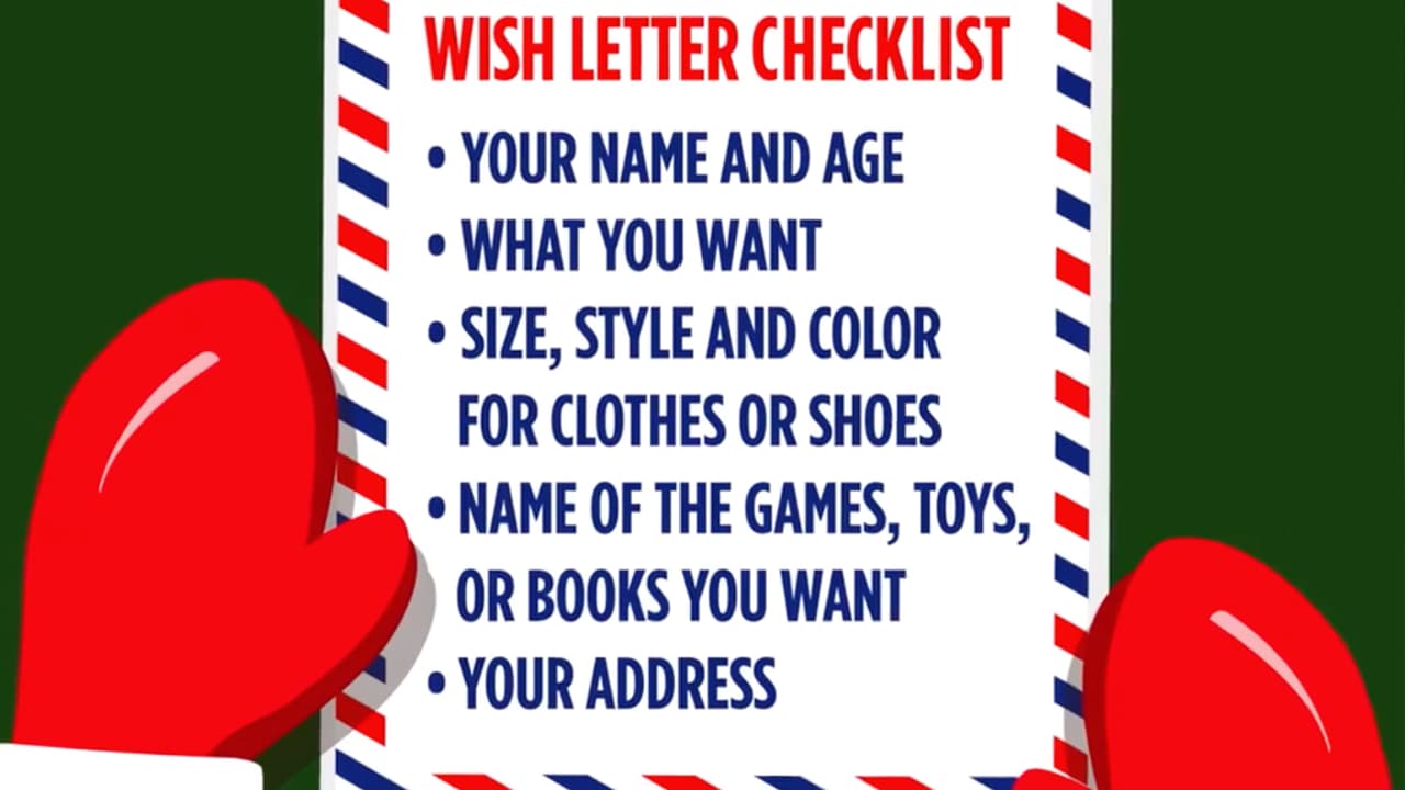 Los requisitos básicos que debe contener la carta que va dirigida a Santa Claus:
<br>-
<b>Nombre y edad de quien escribe</b>
<br>
<b>- Regalo deseado</b>
<br>
<b>- Describir talla, estilo o color si se trata de ropa o zapatos</b>
<br>
<b>- Nombres de videos, juegos, muñecas, libros que quieras</b>
<br>
<b>- Dirección completa de quien escribe</b>