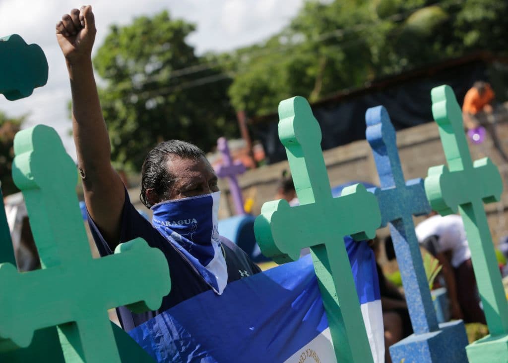 Una imagen del cementerio Milagro de Dios de Managua este viernes.