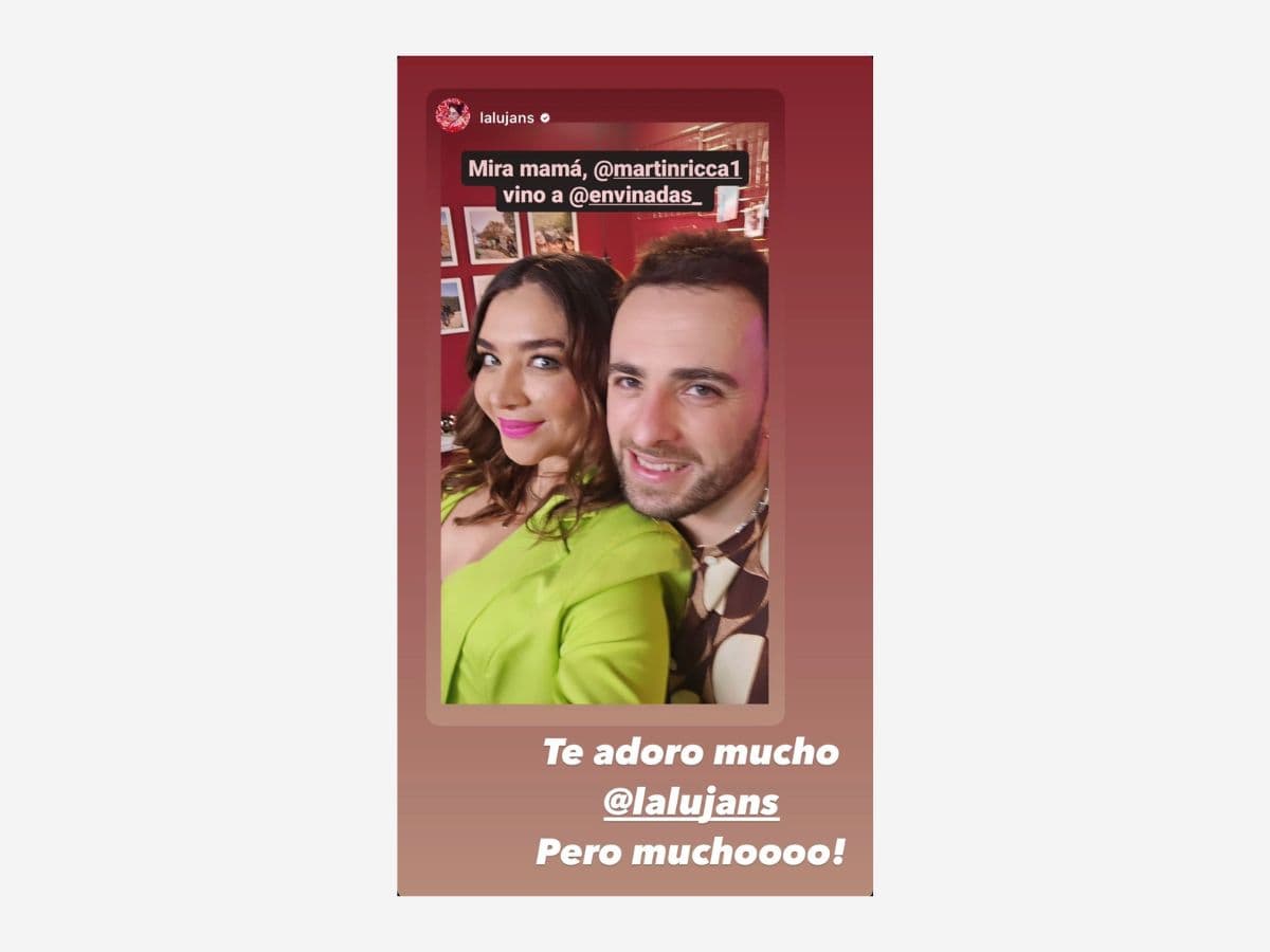 Daniela Luján y Martín Ricca siguen siendo grandes amigos.