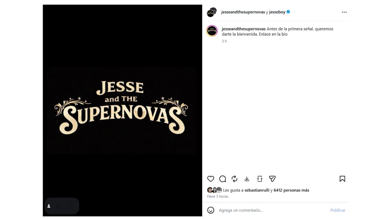 Así anunció Jesse Huerta su nuevo proyecto musical.