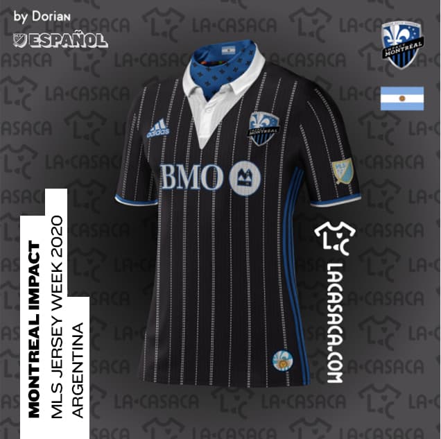 <b>Montreal Impact = Selección de Argentina</b>
<br>Montreal Impact es un equipo canadiense que ha tenido y tiene una notable cantidad de jugadores argentinos en su historia. La inspiración de La Casaca vio en el
<i>jersey </i>del club de la provincia de Quebec algo asimilable al tradicional atuendo de los bailarines de tango.