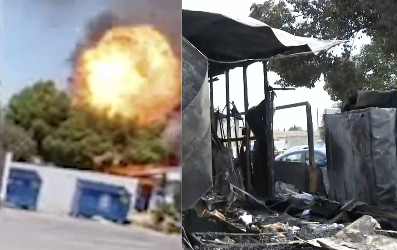 Video capta explosión que dejó varias casas móviles destruidas en Rosemead