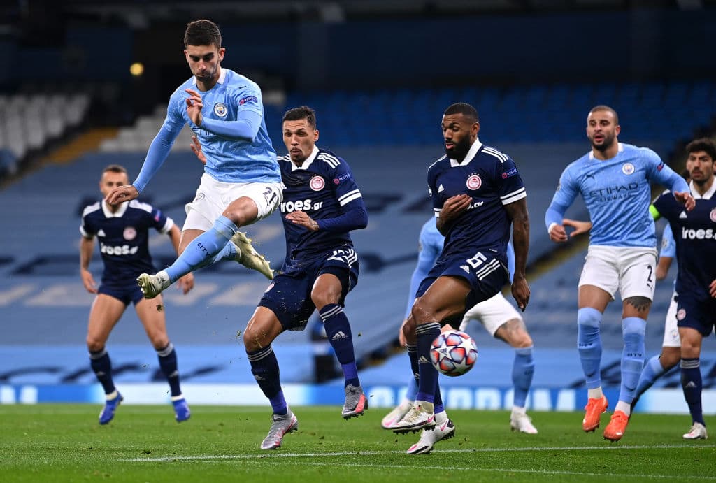 Con goles de Torres (12’), Jesús (81’) y Cancelo (90’), el Manchester City goleó en casa 3-0 al Olympiacos.