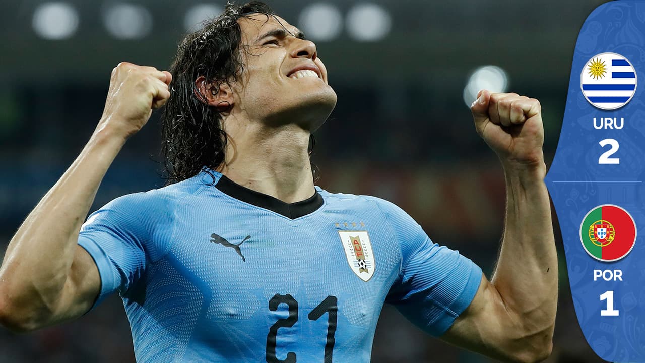 Dos golazos de Cavani ponen a Uruguay en cuartos de final y dejan el Mundial sin CR7