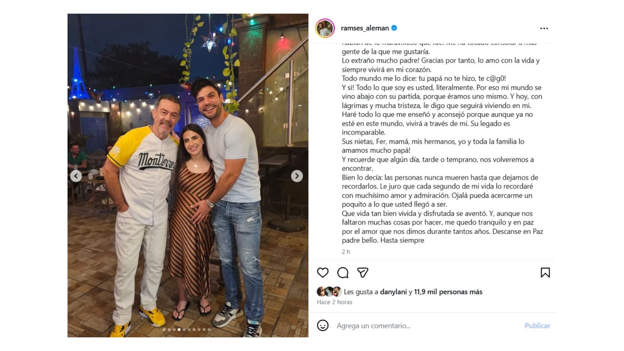 René Alemán Gutiérrez es el papá de Ramsés.