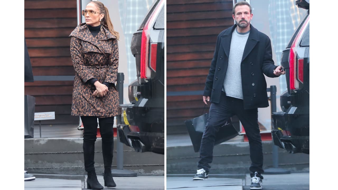 Los dos eligieron looks casuales para salir de compras.