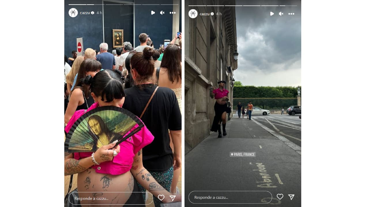 Cazzu y sus vacaciones en París.