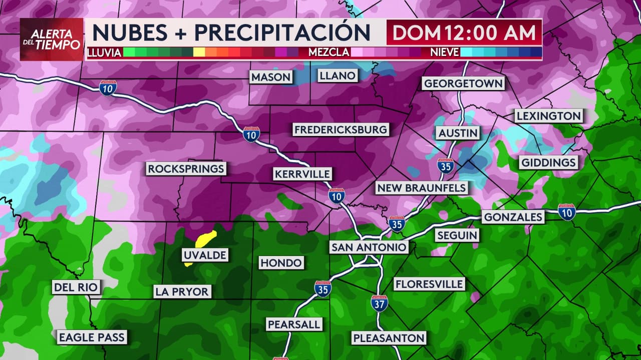 ⚠️ El Hill Country podría registrar los impactos más severos, con acumulación de hielo y posibles interrupciones.
<br>
<br>👉 Evita viajes innecesarios y mantente informado con nuestras actualizaciones minuto a minuto, ya que los impactos pueden cambiar.