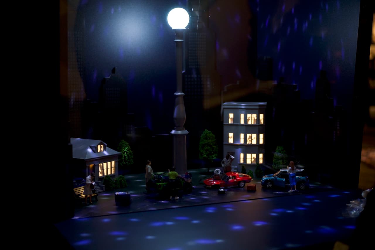 Una parte de la exposición cubre el tema de la contaminación luminosa.