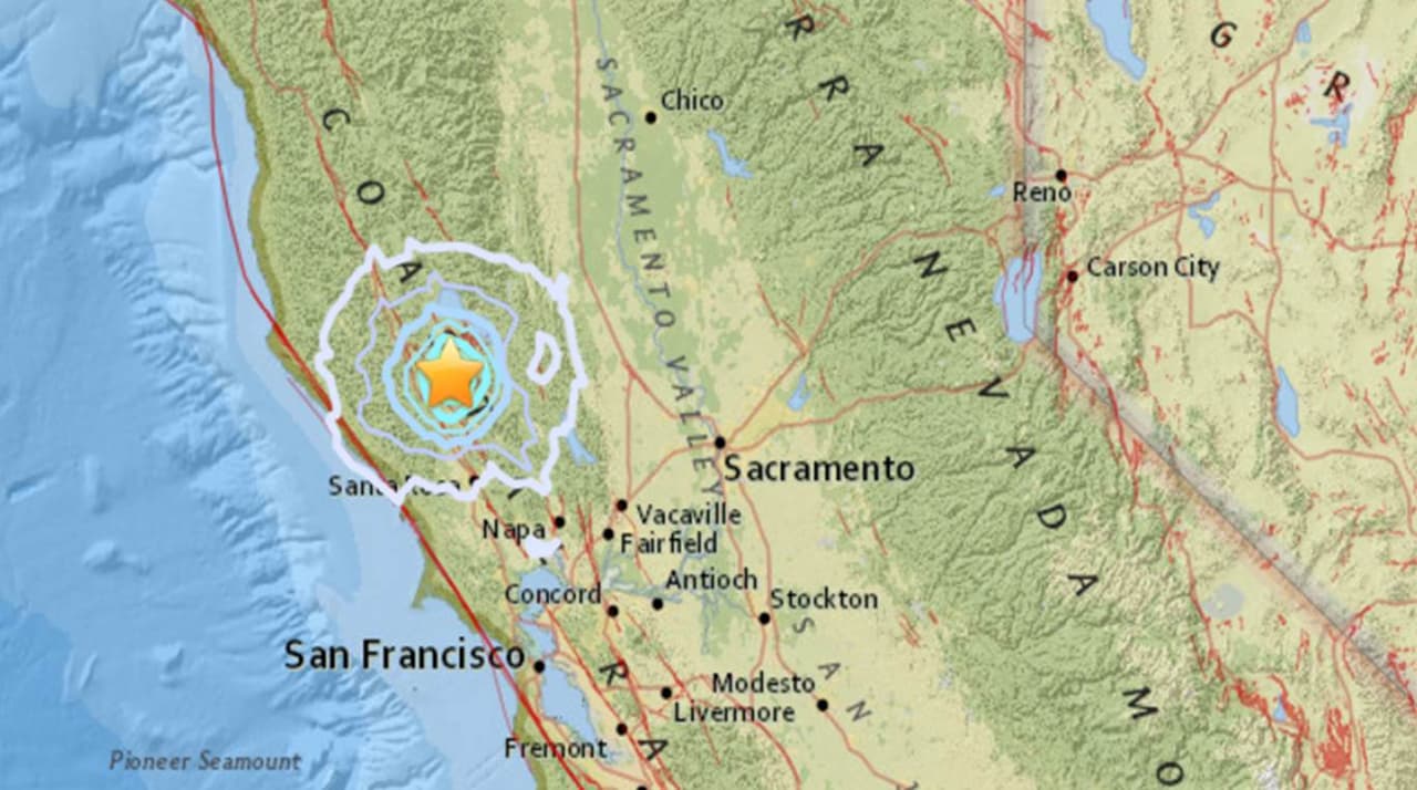 Terremoto de 5 grados sacude al norte de California