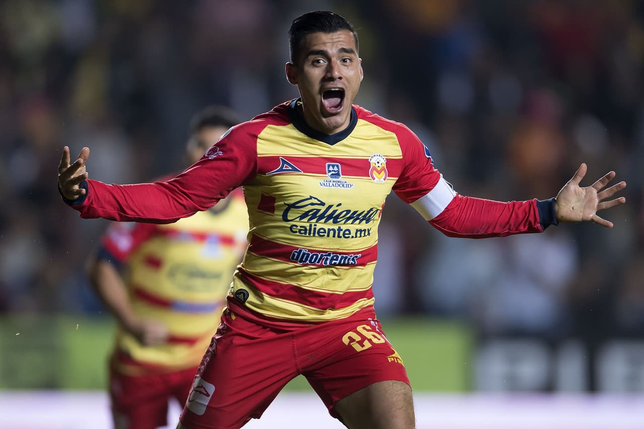 Y el jugador del Morelia lo grita y lo grita fuerte porque es el segundo tanto de Monarcas.