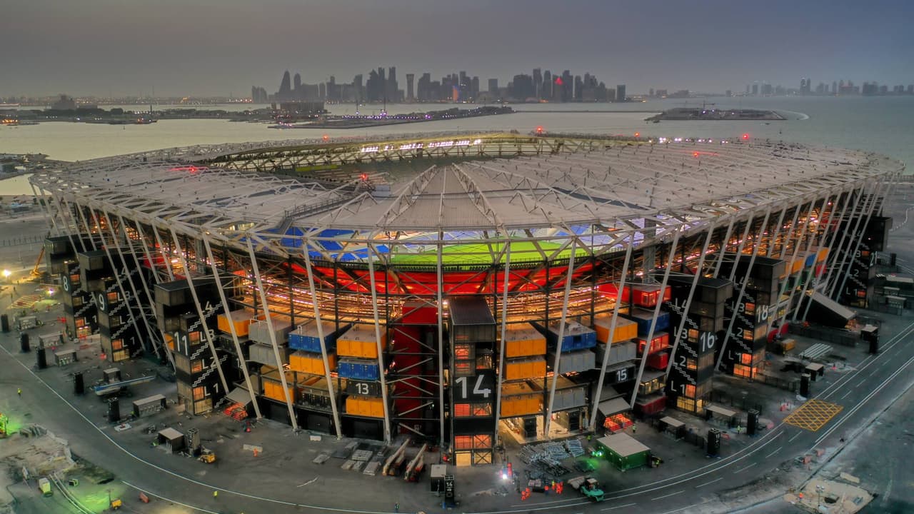 El Estadio 974 es uno de los ocho que serán construidos para Qatar 2022.