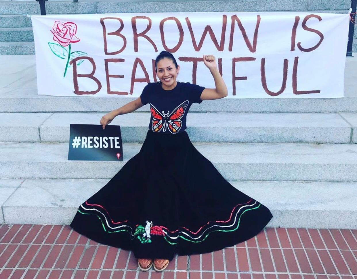 Para Alma López, quien es originaria de Michoacán, México, la mariposa monarca es uno de los símbolos con los que el movimiento se ha identificado. La mariposa, al igual que algunos hispanos en EEUU, debe resistir una travesía larga que muchas veces está llena de desafíos.