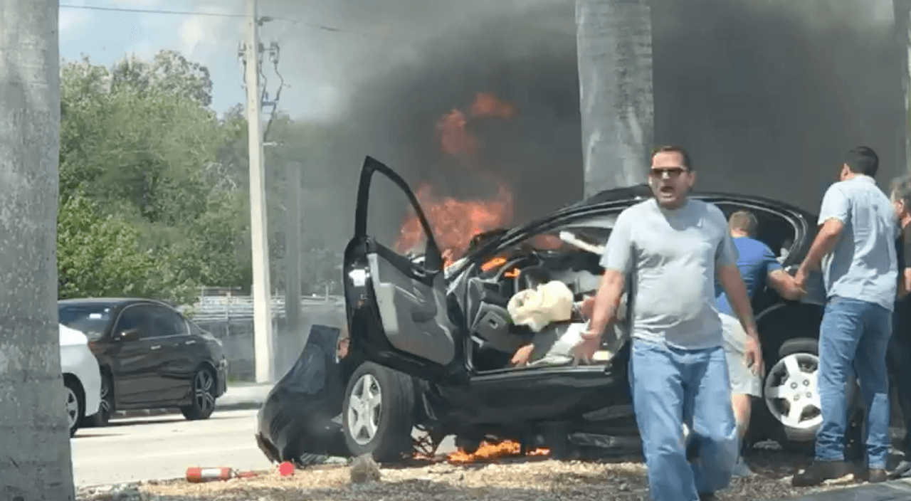 El accidente ocurrió en el suroeste de Miami entre la avenida 117 y la calle 104.