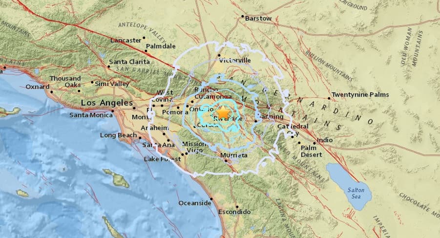 Un temblor de magnitud 3.7 sacude los condados de Riverside y San Bernardino
