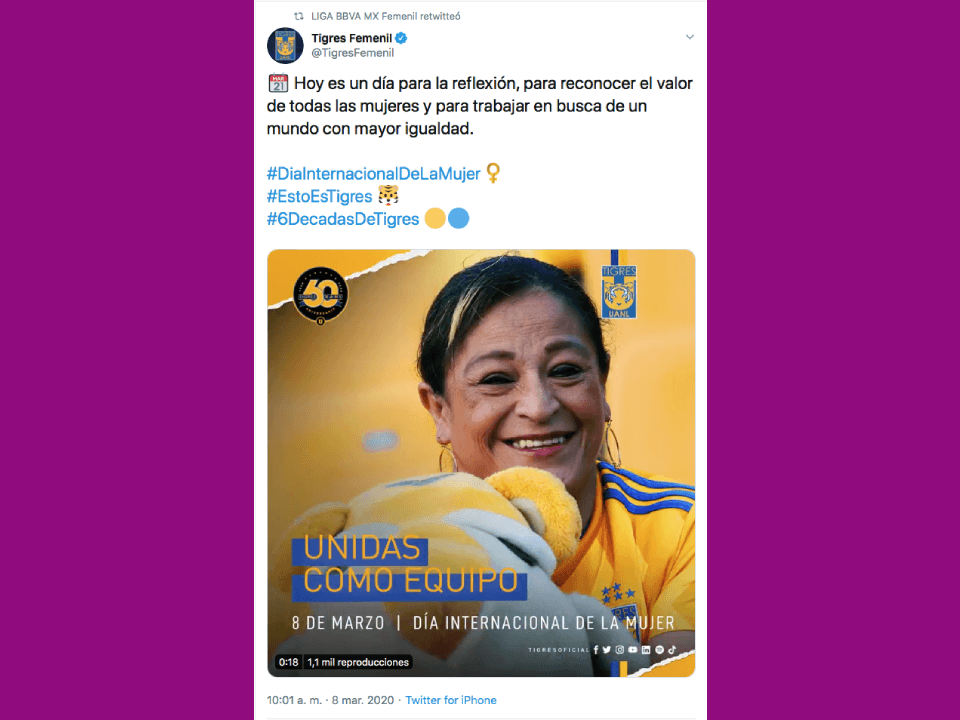 Hoy se conmemora la lucha de la mujer por sus derechos, para eliminar la violencia de género y generar más igualdad en cuanto a derechos y a salarios, para tener más autonomía y más liderazgo feminista. El deporte es una plataforma que impulsa al género femenino e incrementa su lucha para conseguirlo.