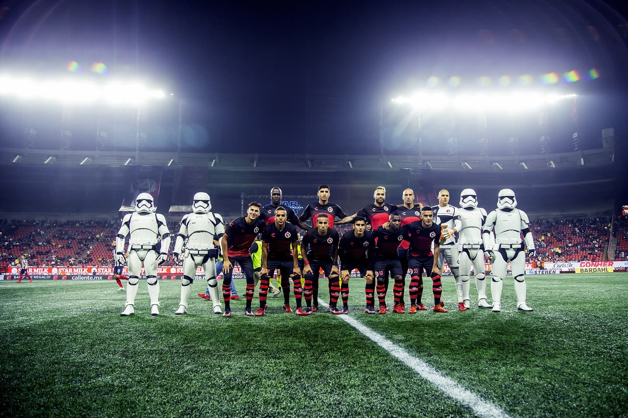 Una noche dedicada a Star Wars, así fue como se presentó Xolos para su partido de la Fecha 18 ante Rayados.