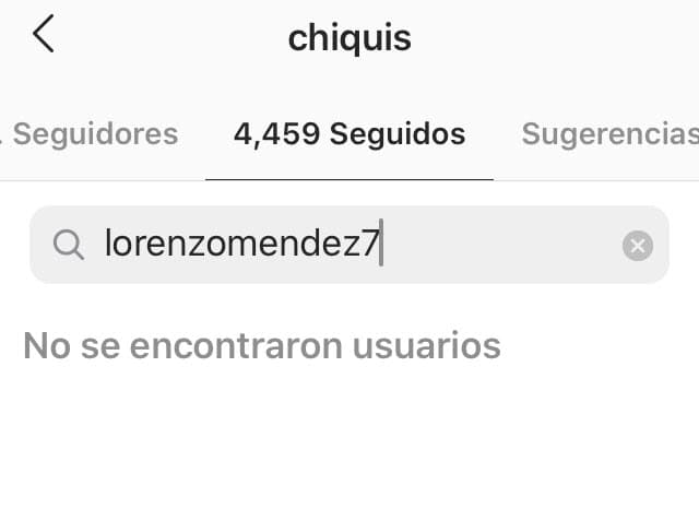 Además,
<b><a href="https://www.univision.com/shows/el-break-de-las-7/le-escribirian-a-la-amante-de-su-marido-chiquis-rivera-y-becky-g-contestan-en-el-break-de-las-7-video" target="_blank">Chiquis dejó de seguir a Lorenzo</a></b> en su cuenta de Instagram. Él continúa siguiendo sus publicaciones.