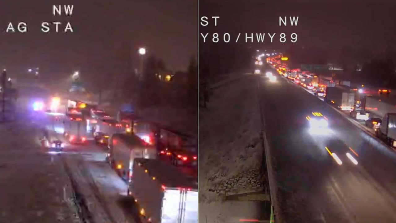 Carreteras nevadas y tormentas por un aviso de clima invernal para el norte de California