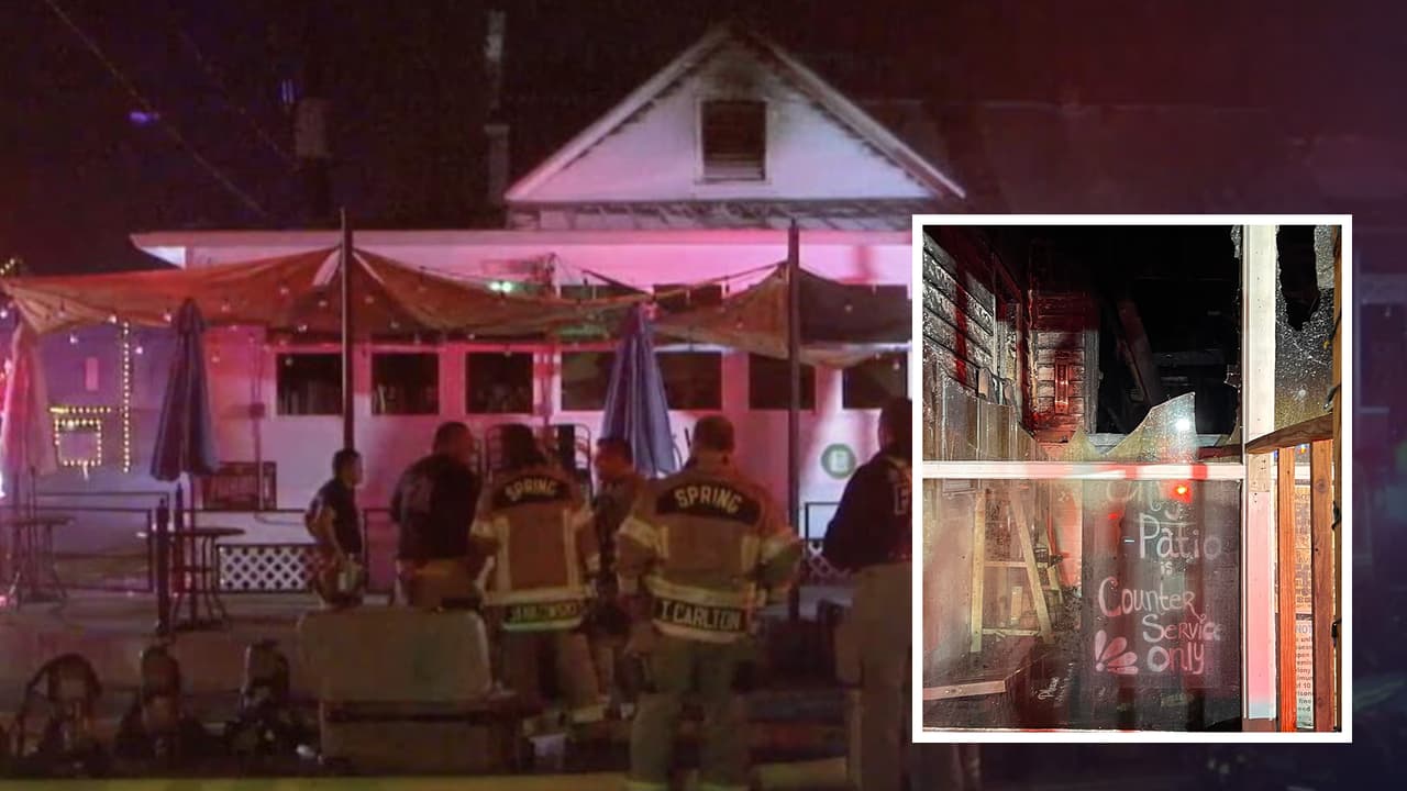 Al menos 85 bomberos fueron necesarios para controlar las llamas en un popular bar al norte de Houston