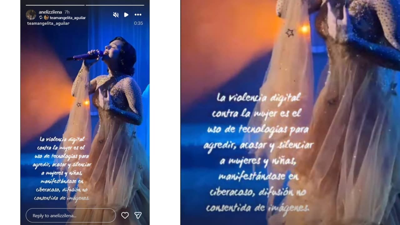 Aneliz Álvarez muestra su apoyo a su hija Ángela Aguilar.
