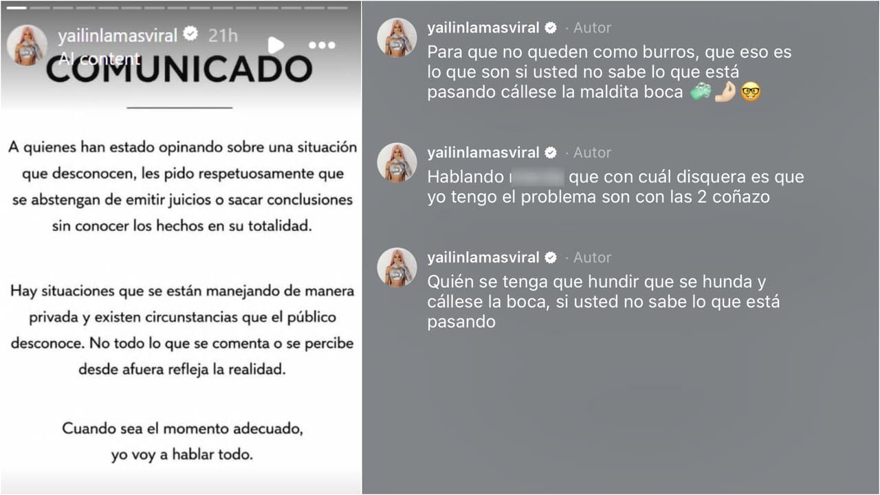 Luego sacó este otro en el que pidió que la gente no saque "conclusiones" y fue más explosiva ante las especulaciones que desató su acusación anterior.