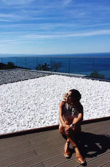 Hermosa vista desde el Mar cantábrico.