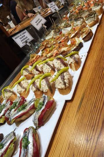 La comida es simplemente extraordinaria.