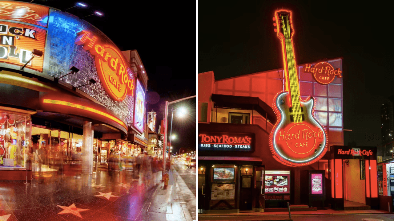 Tras el éxito obtenido en Londres, en 1982, abren el primer Hard Rock Café en Los Ángeles, California, en Estados Unidos. Iniciando así con la expansión mundial de la marca. Un año después abrirían el Hard Rock Café Tokio.