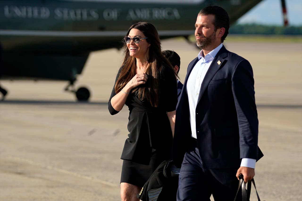 Donald Trump Jr. y su novia, Kimberly Guilfoyle.