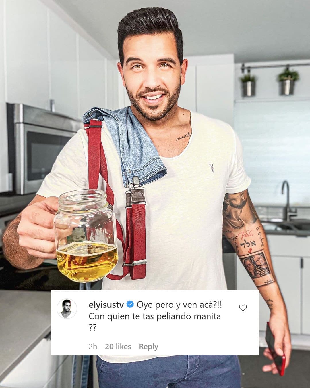 El chef Yisus la cuestionó sobre con quién había peleado.