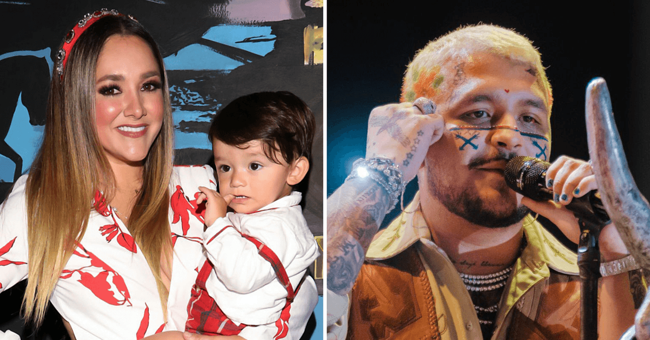 Sherlyn con su hijo André / Christian Nodal