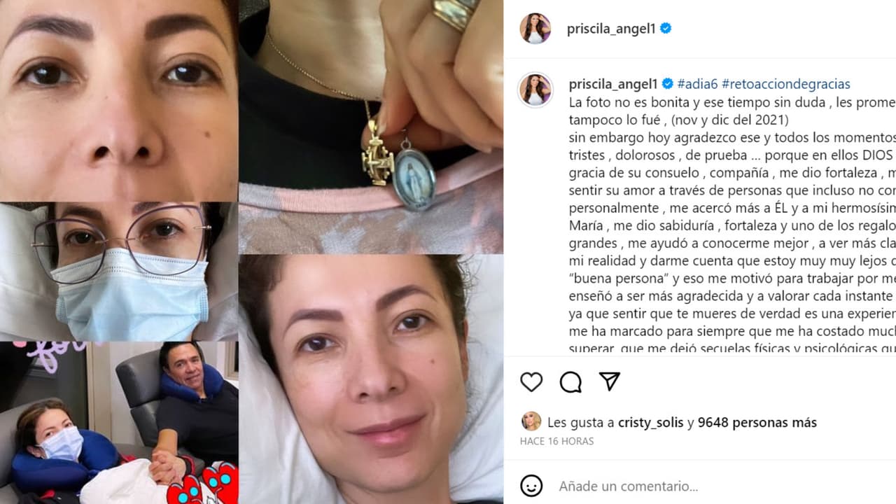 Priscila Ángel pasó el Día de Acción de Gracias con su familia luego de una recuperación de covid-19 que le ha llevado meses para vencer las "secuelas".