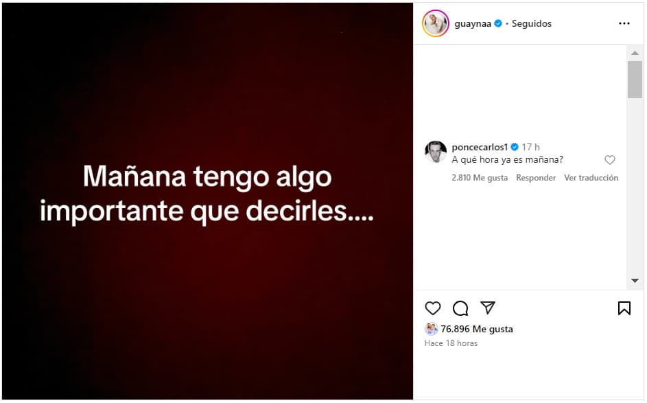 Guaynaa se pronunció tras ser acusado de serle infiel a Lele Pons.