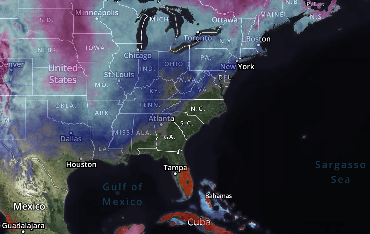 Sensaciones térmicas debajo del punto de congelación: lo que se anticipa para Metro Atlanta en los próximos días
