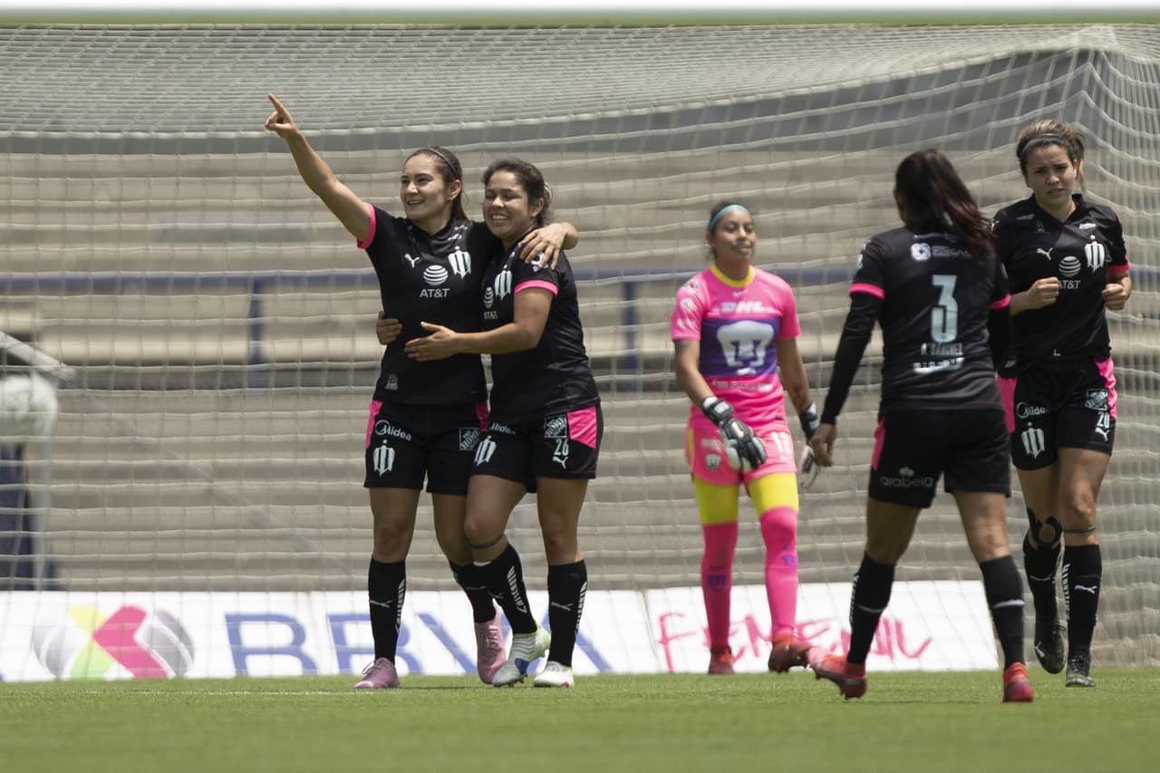De la mano de Annia Mejía y Mónica Monsiváis Monterrey logra vencer 1-2 a La Pumas y tomar ventaja en la serie.