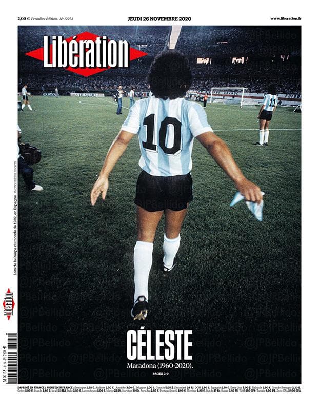 Así reaccionó la prensa mundial al fallecimiento de Maradona | El deceso de la leyenda argentina ocupó las portadas de los principales diarios alrededor del mundo.