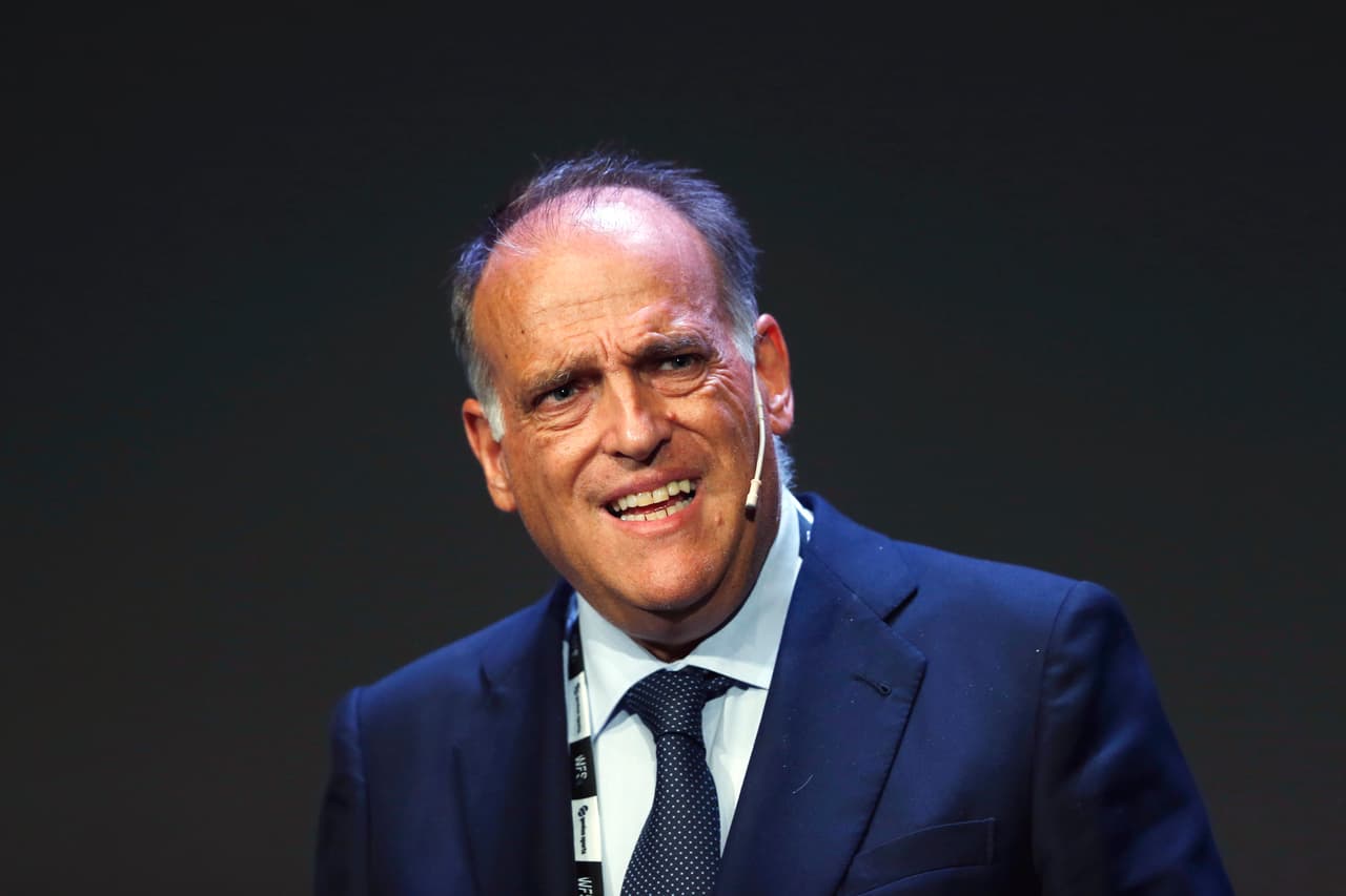 Tebas señala que no habrá fichajes en la Liga de España