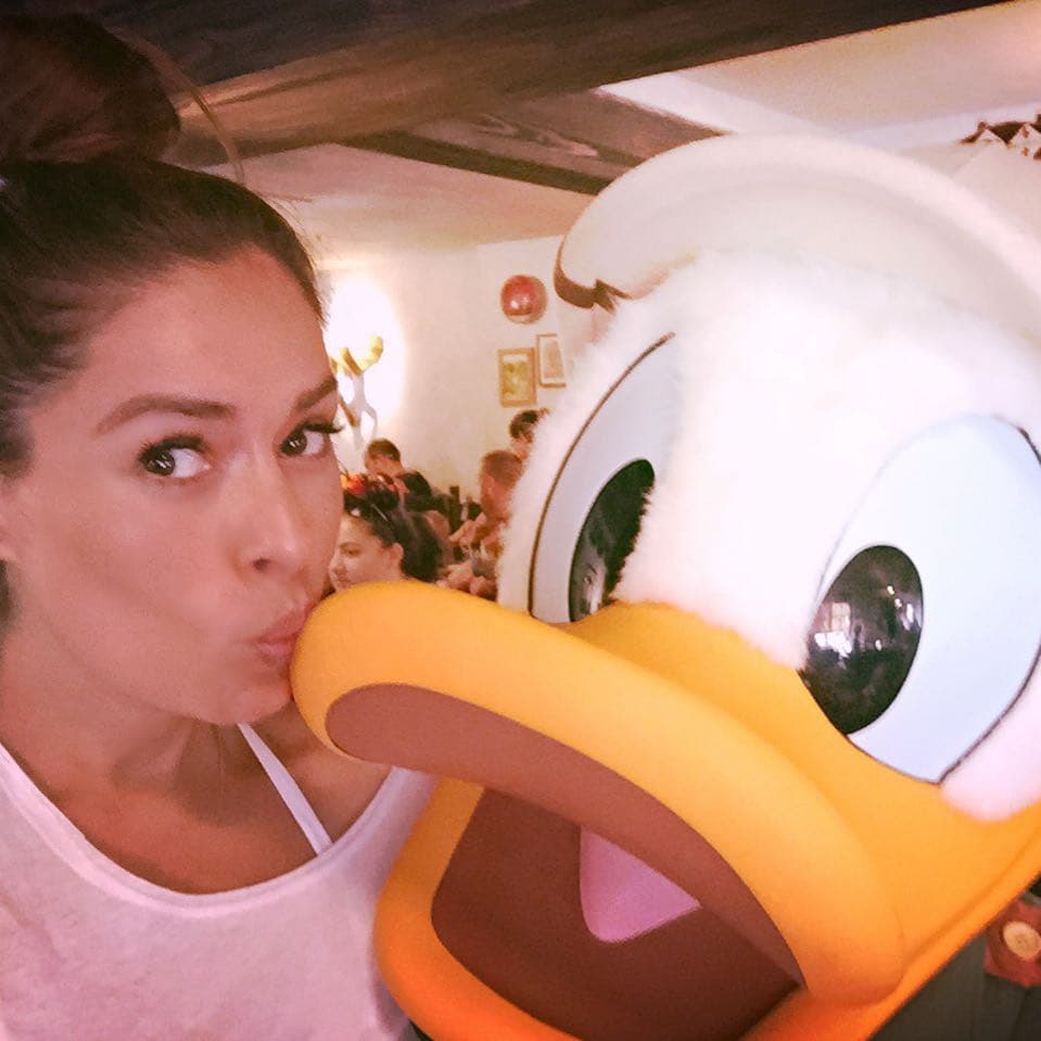 Un besito al Pato Donald.