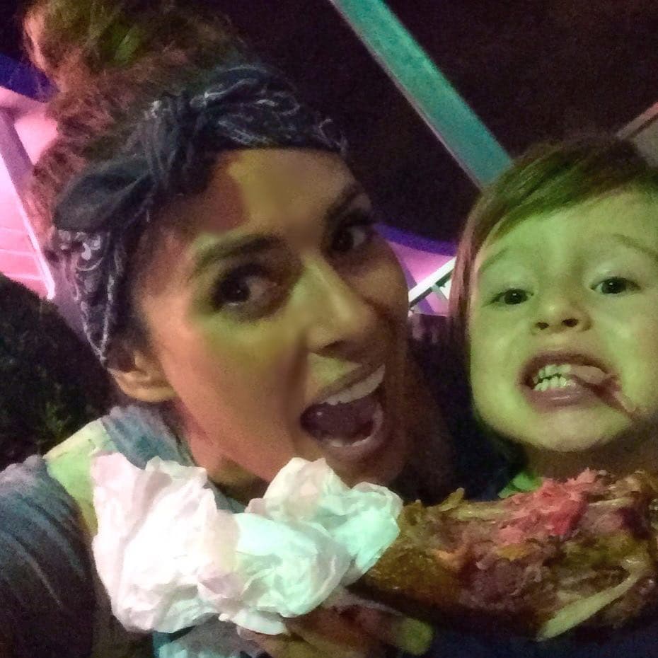 Aunque la presentadora cuida mucho su alimentación, en este viaje se ha cumplido todos sus antojitos.