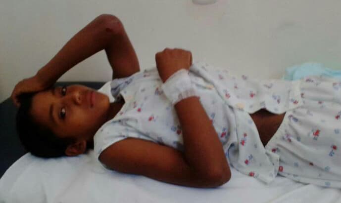 El gobierno guatemalteco asegura que el joven, su padre y su hermano de 11 años, Alberto Alvarado (en la foto), realizaban labores de siembra cuando fueron atacados a tiros por militares beliceños.