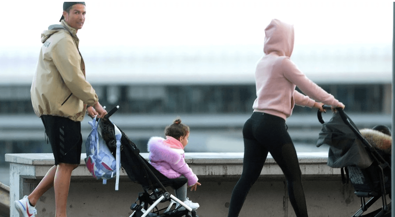 Cristiano, en plena crisis de coronavirus, hizo paseo familiar