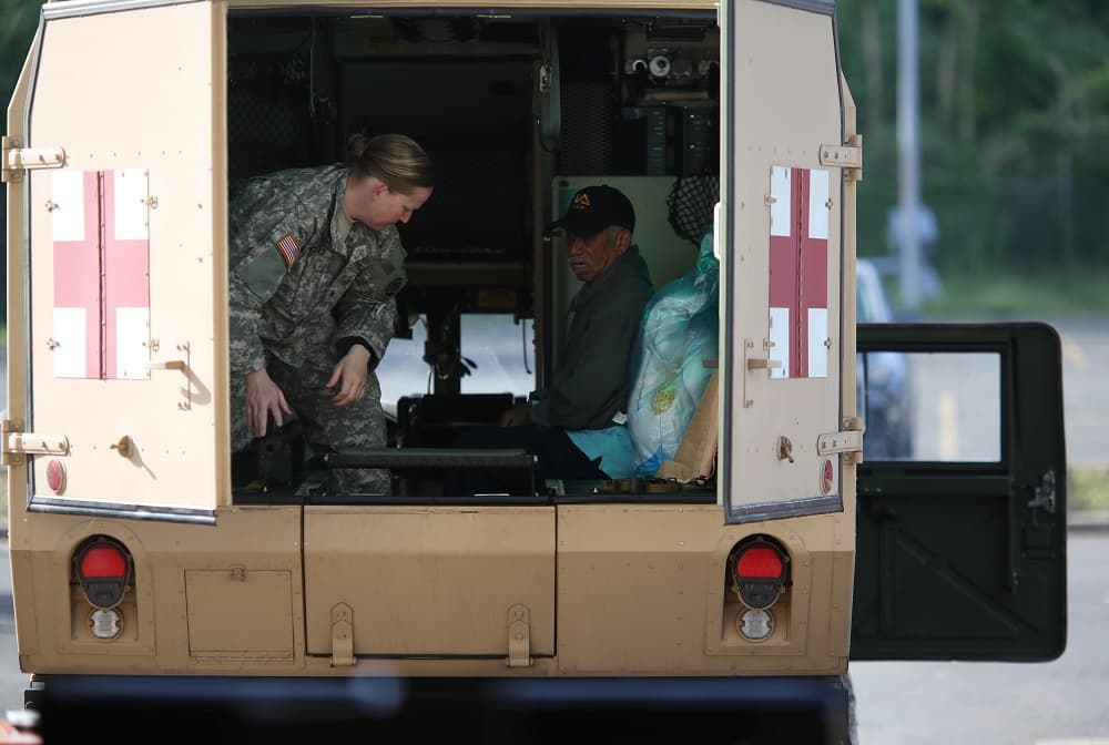 El paciente José Clemente fue trasladado del refugio medico de Puerto Rico a un centro asistencial en Estados Unidos.
