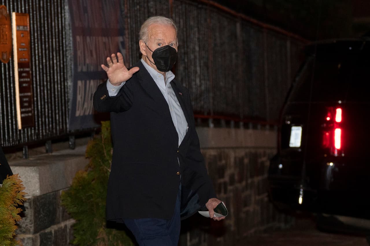 El presidente Joe Biden, el sábado 19 de febrero de 2022, en Washington DC.